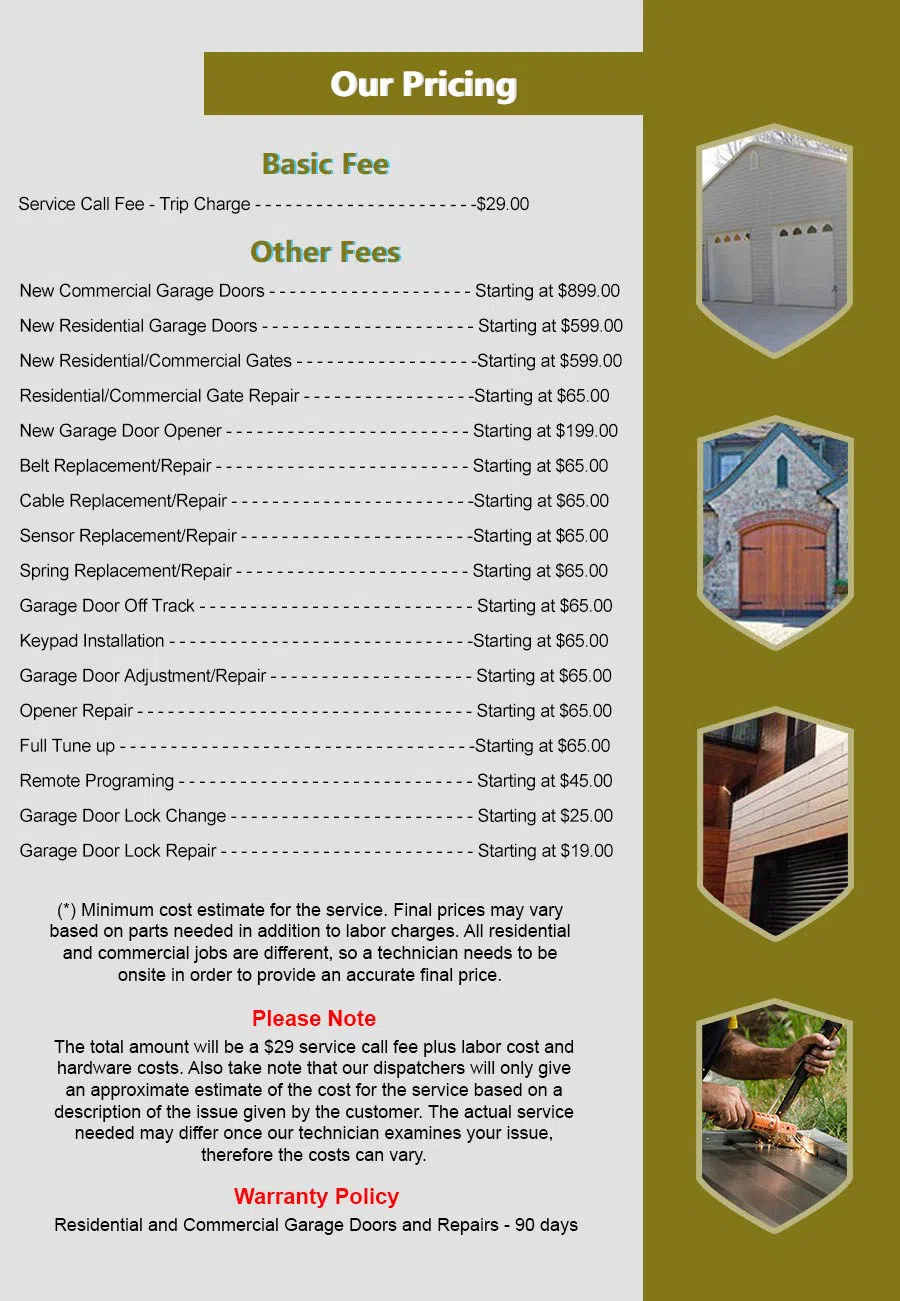 HighTech Garage Door Service Del Valle, TX 512-677-6112